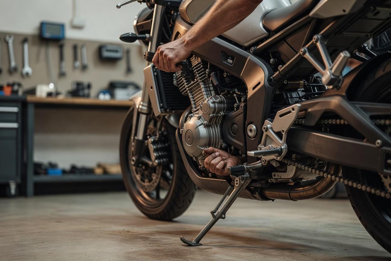 Czujnik stopki bocznej w motocyklu: objawy, czyszczenie i test działania