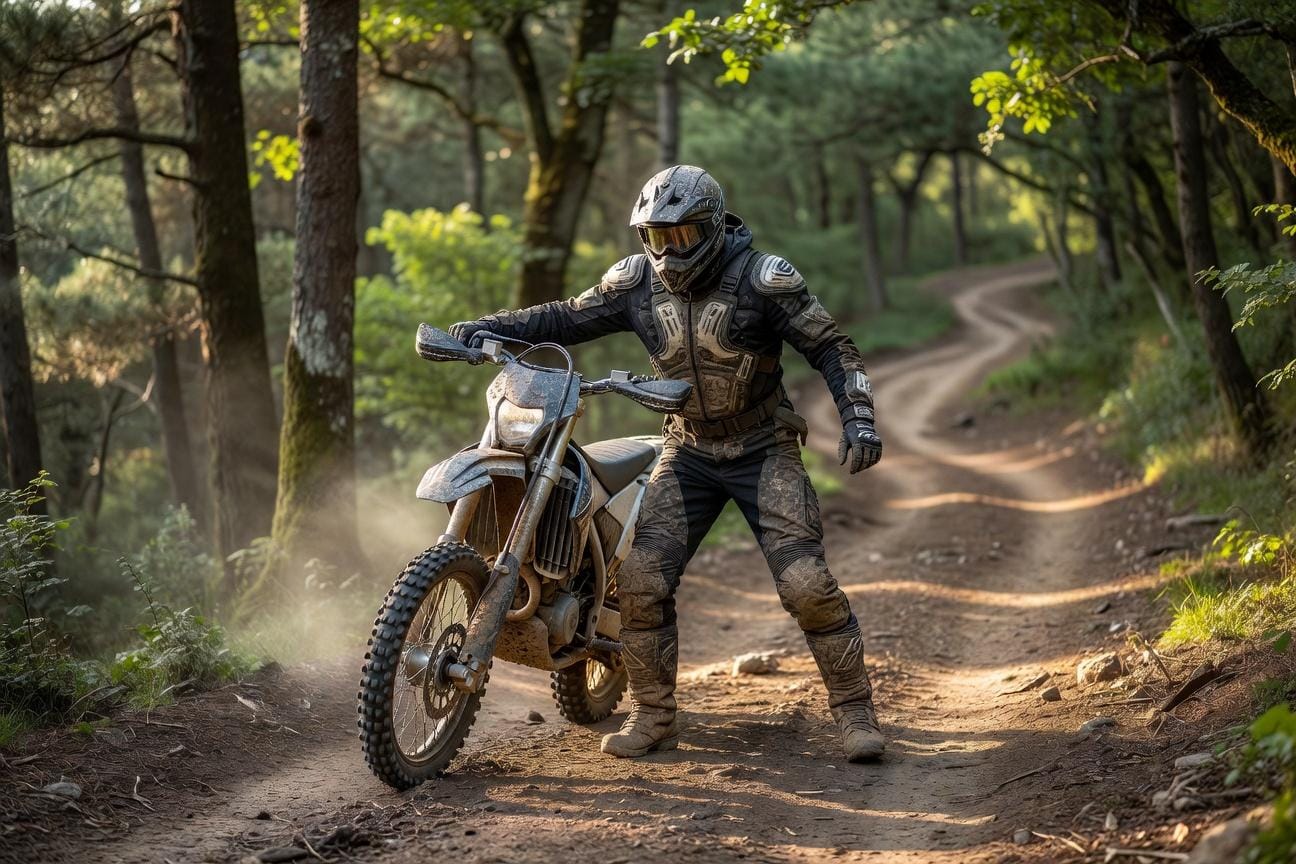 Jak ćwiczyć podjazdy i zjazdy w terenie na motocyklu