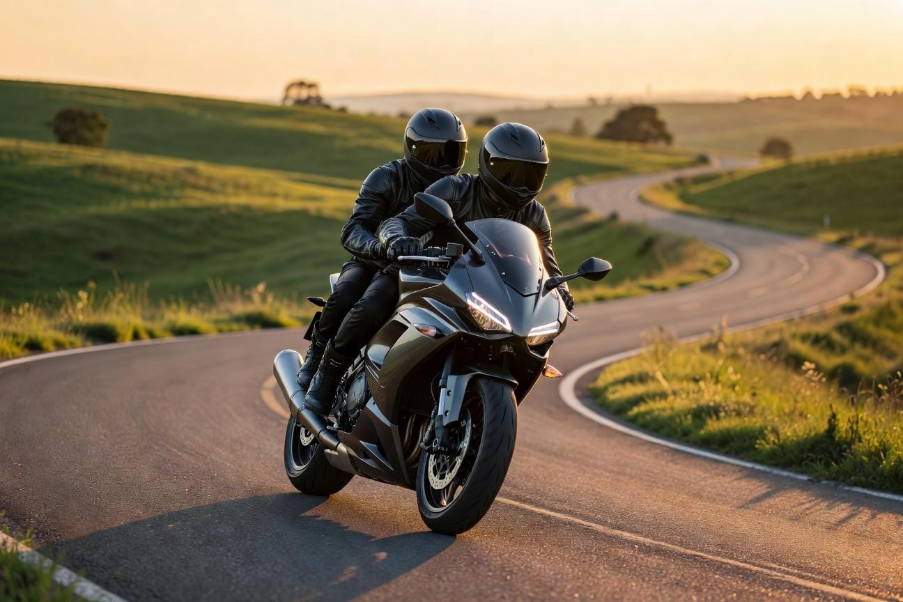 Jak jeździć motocyklem z pasażerem