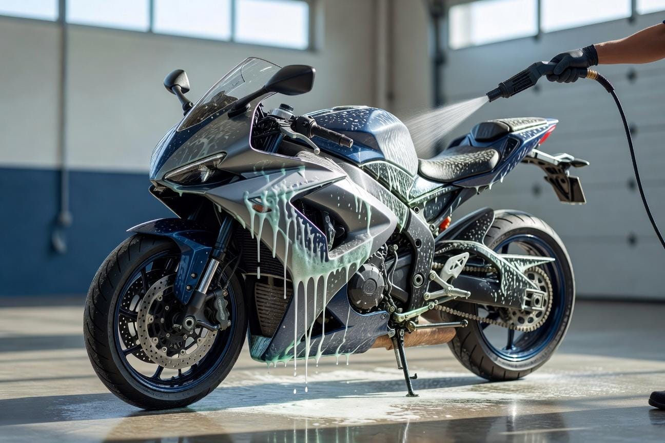 Jak umyć motocykl bez szkody dla lakieru i elektroniki