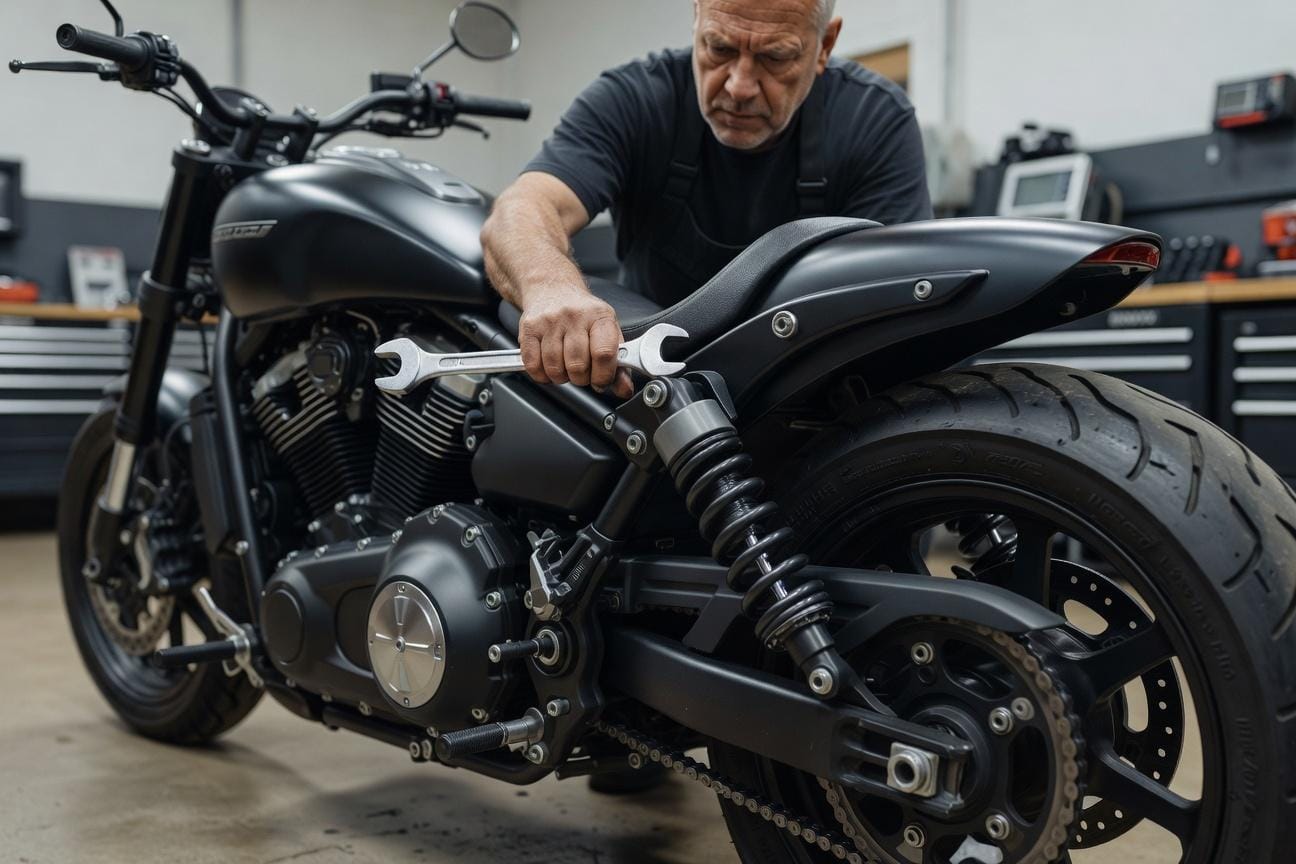 Jak wymienić dwa tylne amortyzatory w motocyklu