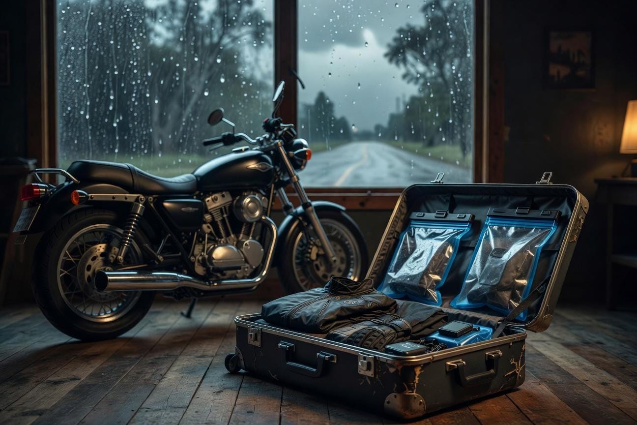 Jak zabezpieczyć bagaż na motocyklu przed deszczem i wibracjami