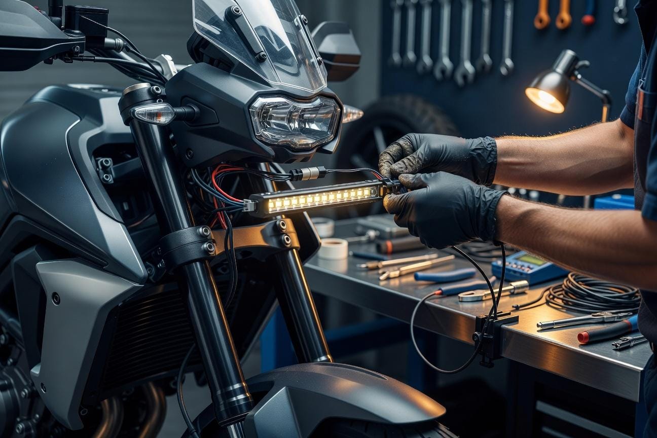 Jak zamontować dodatkowe światła w motocyklu