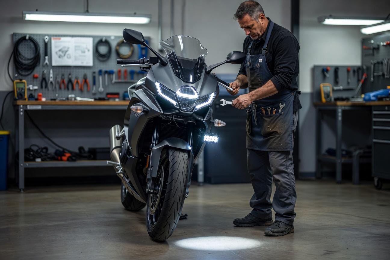 Jak zamontować dodatkowe światła w motocyklu