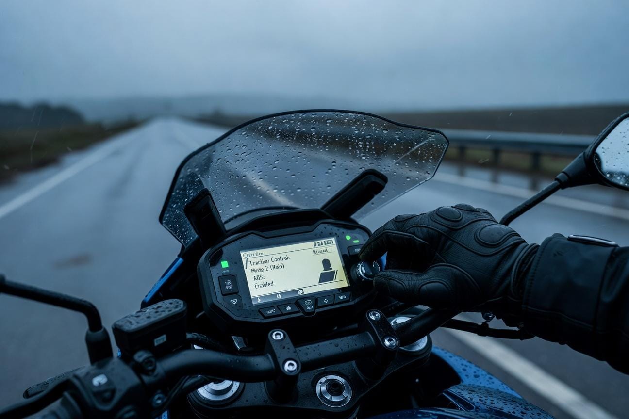 Kontrola trakcji w motocyklu: jak działa i jak dobrać ustawienia do warunków