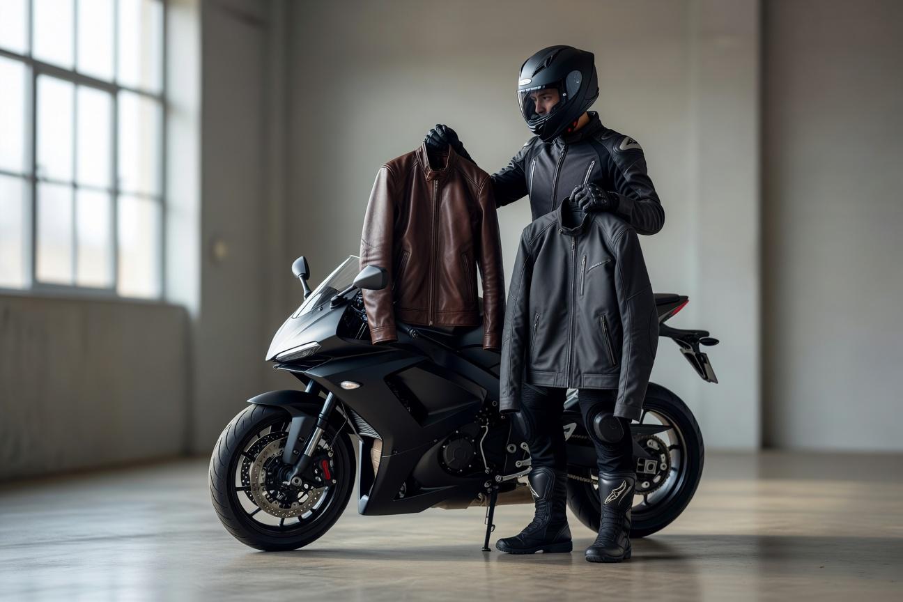 Kurtka skórzana czy tekstylna: co wybrać na motocykl