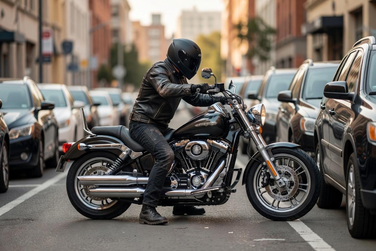 Manewry parkingowe ciężkim motocyklem: techniki bez siłowania się z maszyną