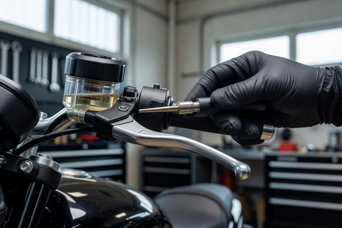 Płyn hamulcowy w motocyklu: rodzaje DOT, wymiana i typowe objawy zużycia
