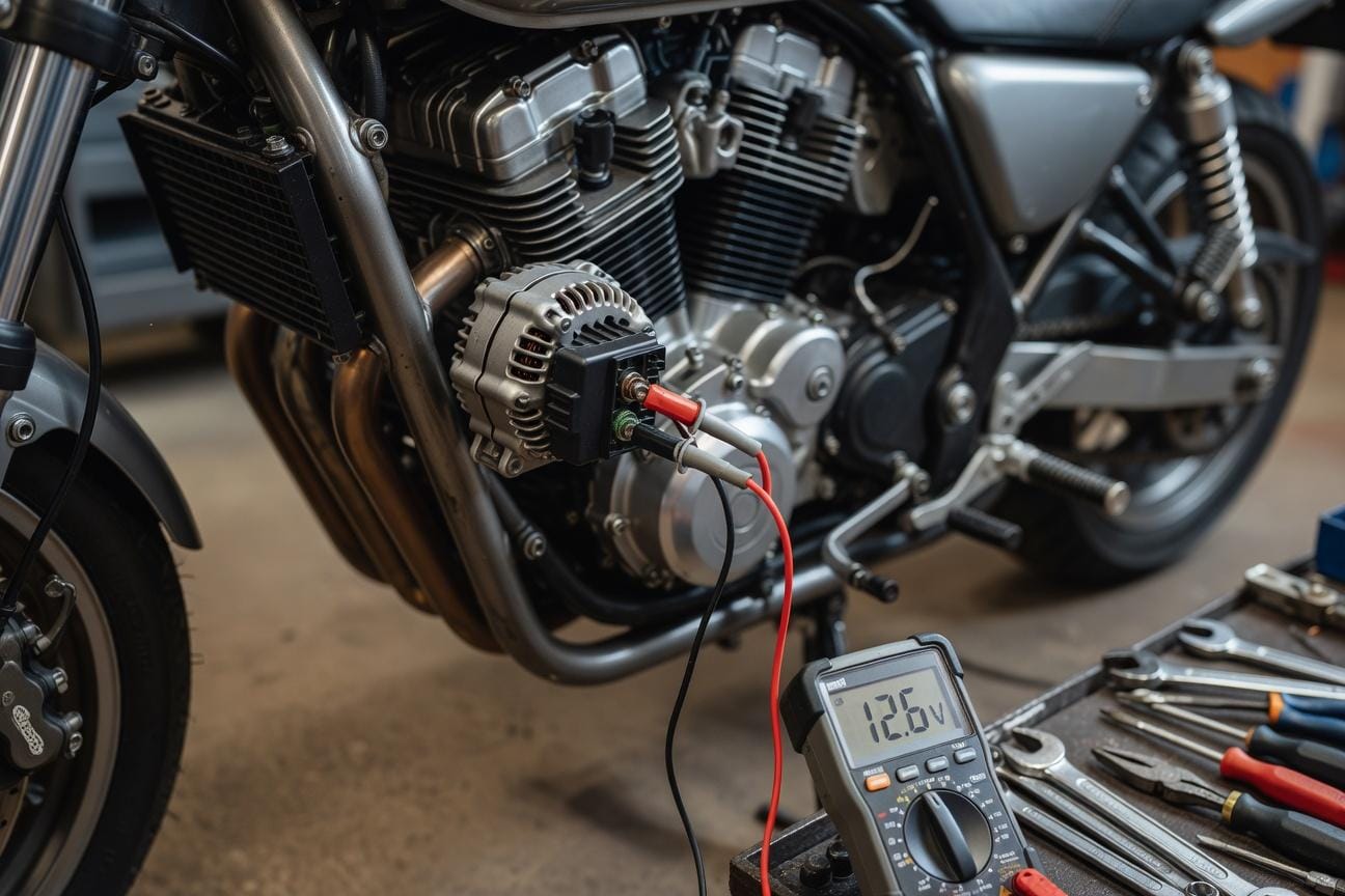 Regulator napięcia w motocyklu: objawy awarii i test ładowania