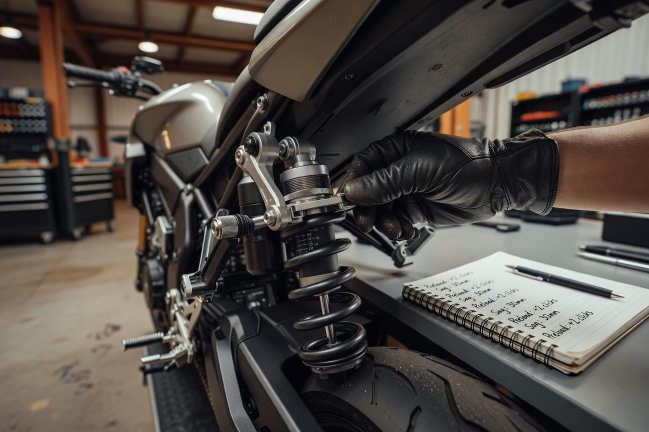 Sag w motocyklu: jak mierzyć ugięcie zawieszenia i co ono oznacza